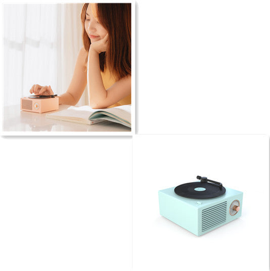 Retro Mini Bluetooth Phonograph Speaker