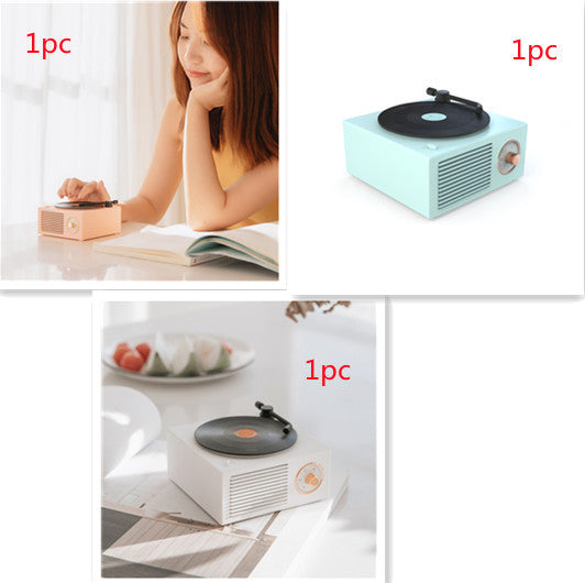 Retro Mini Bluetooth Phonograph Speaker
